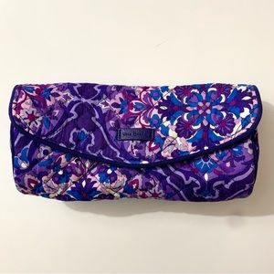 Purple paisley Vera Bradley cosmetic case